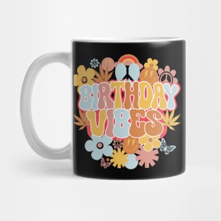 Birthday Vibes Retro Groovy Mug